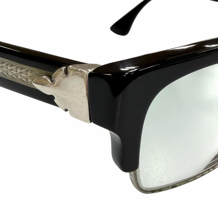 Very Good CHROME HEARTS Glasses MINGUS-A Flare Knee Color Lenses black 925 mens