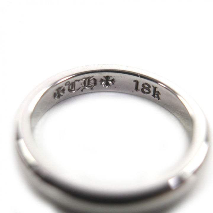 Excellent CHROME HEARTS Ring Wedding band Silver K18WG Women