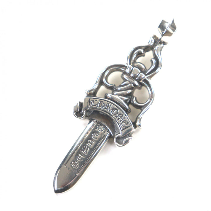 Great CHROME HEARTS Pendant top Large Dagger Silver 925 mens