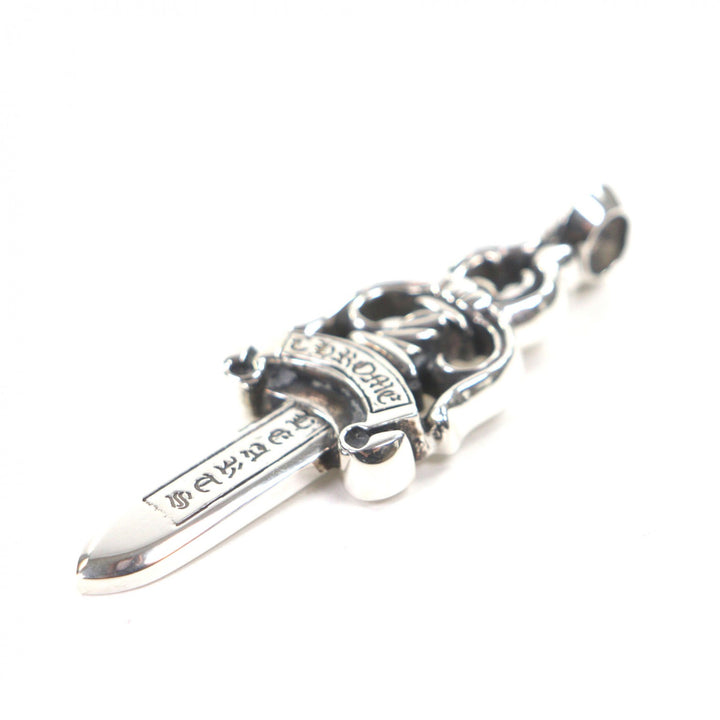 Great CHROME HEARTS Pendant top Large Dagger Silver 925 mens