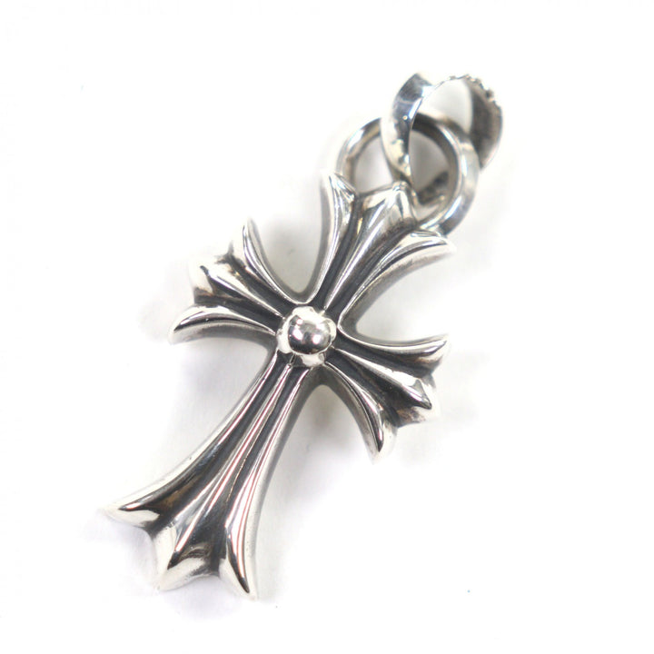 Great CHROME HEARTS Pendant top Small CH Cross W Bail Silver 925 mens