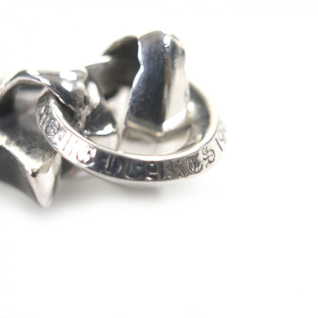 Great CHROME HEARTS Pendant top Small CH Cross W Bail Silver 925 mens
