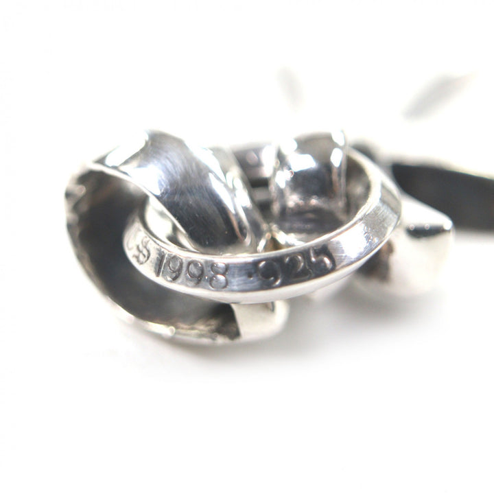Great CHROME HEARTS Pendant top Small CH Cross W Bail Silver 925 mens