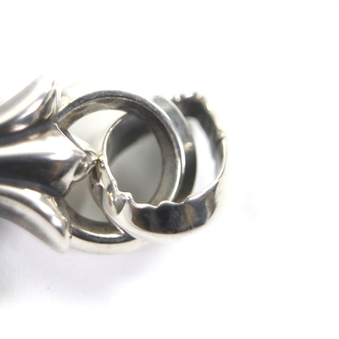 Great CHROME HEARTS Pendant top Small CH Cross W Bail Silver 925 mens