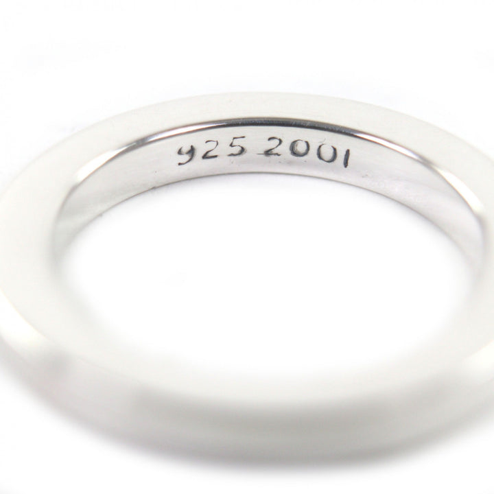 Excellent CHROME HEARTS Ring Spacer ring plane 0.1"" Silver 925 mens