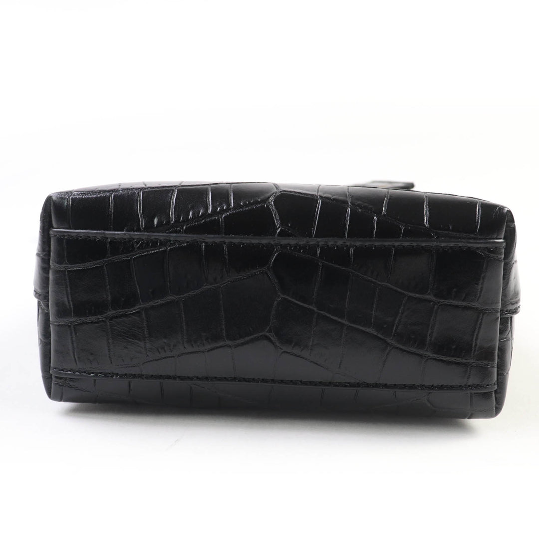 Excellent SAINT LAURENT PARIS Shoulder Bag Mini Toy Shopping Croco-embossed