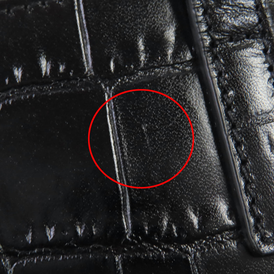Excellent SAINT LAURENT PARIS Shoulder Bag Mini Toy Shopping Croco-embossed