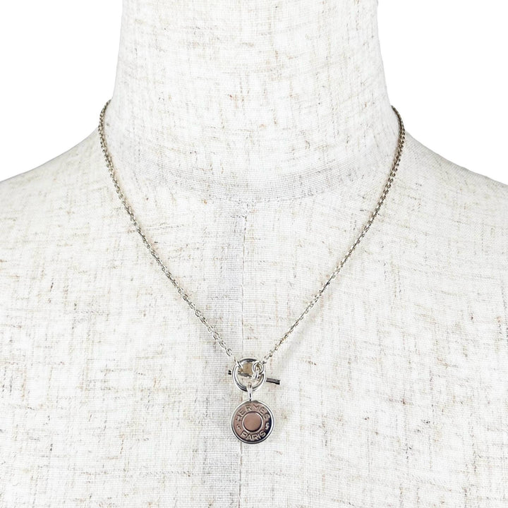 Great HERMES Necklace Amulet Series Silver AG925 Women