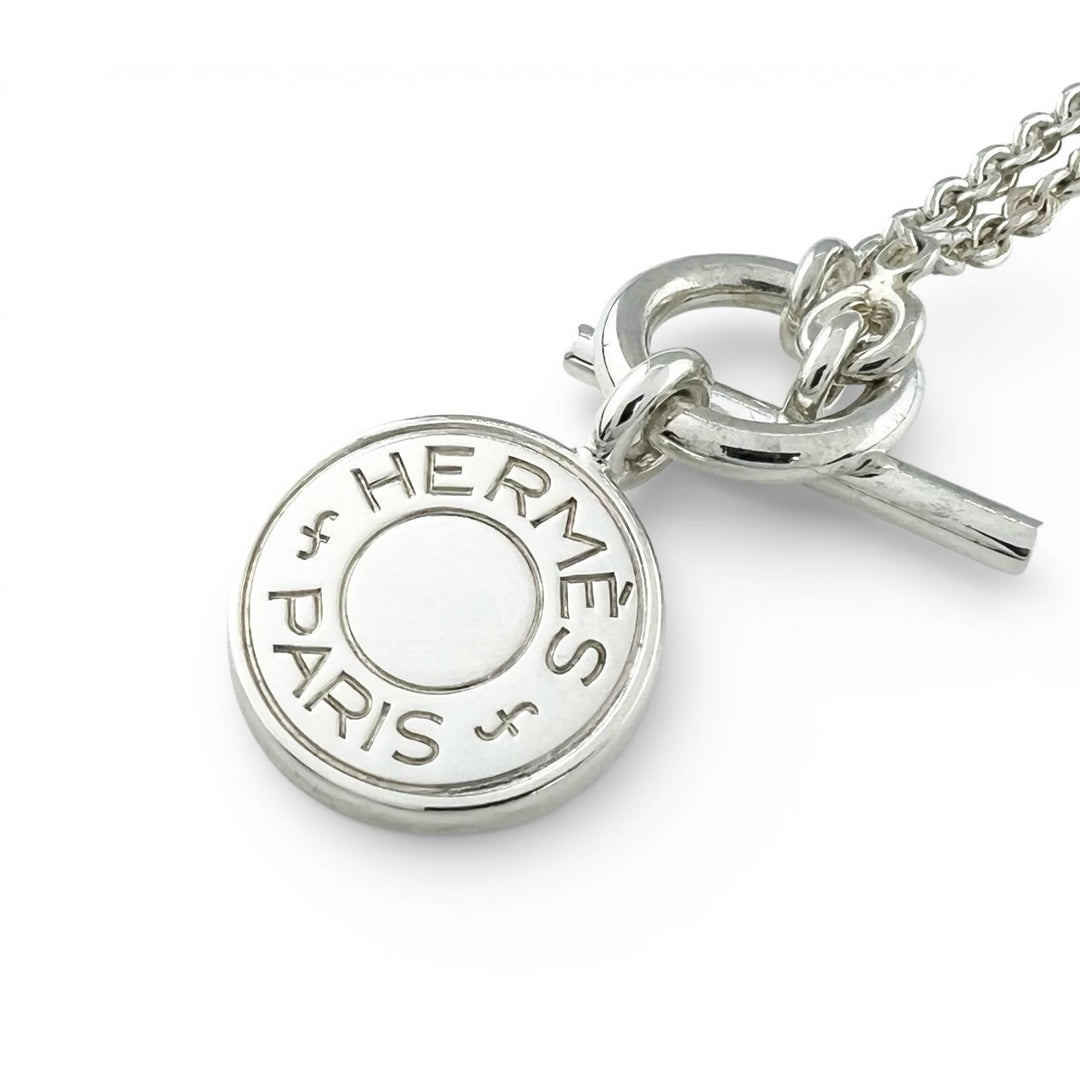Great HERMES Necklace Amulet Series Silver AG925 Women
