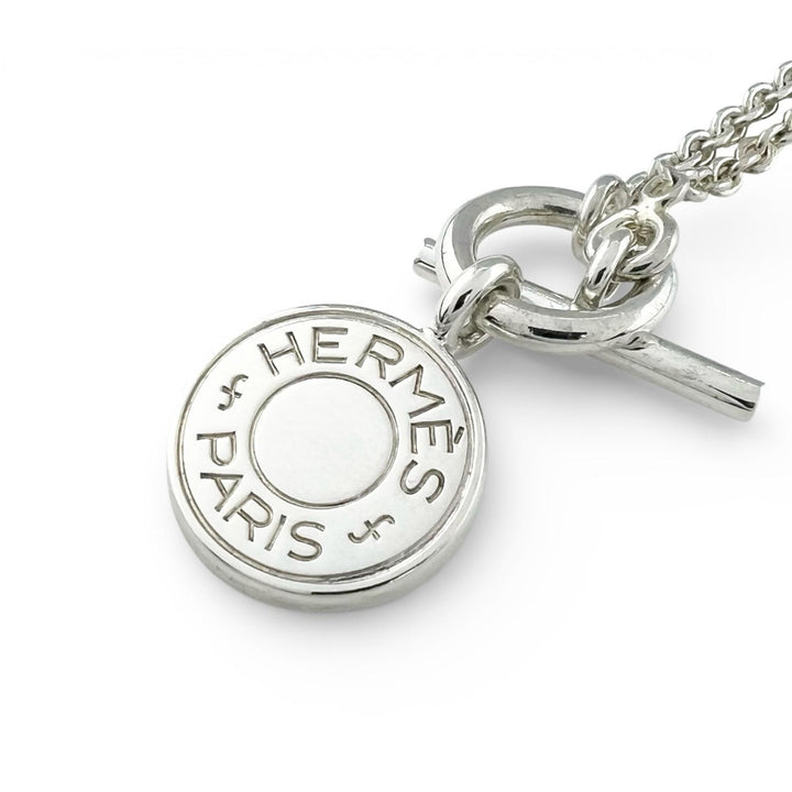Great HERMES Necklace Amulet Series Silver AG925 Women