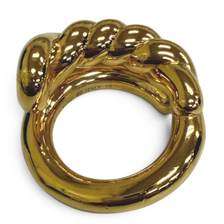 Great BOTTEGAVENETA Ring ring Twist gold AG925 mens 15