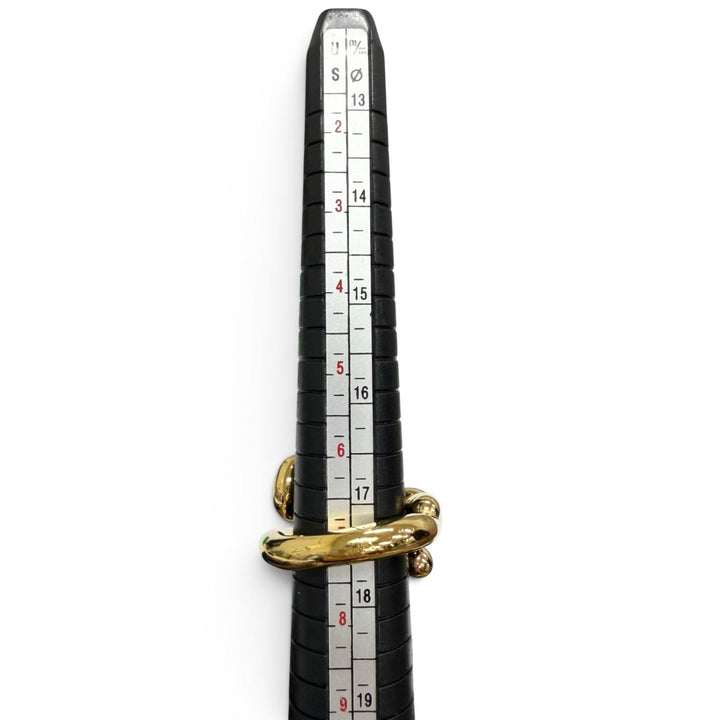 Great BOTTEGAVENETA Ring ring Twist gold AG925 mens 15