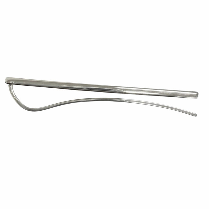 Excellent GUCCI Tie pin Diagonal Interlocking G Tie Bar Tie Clip Silver