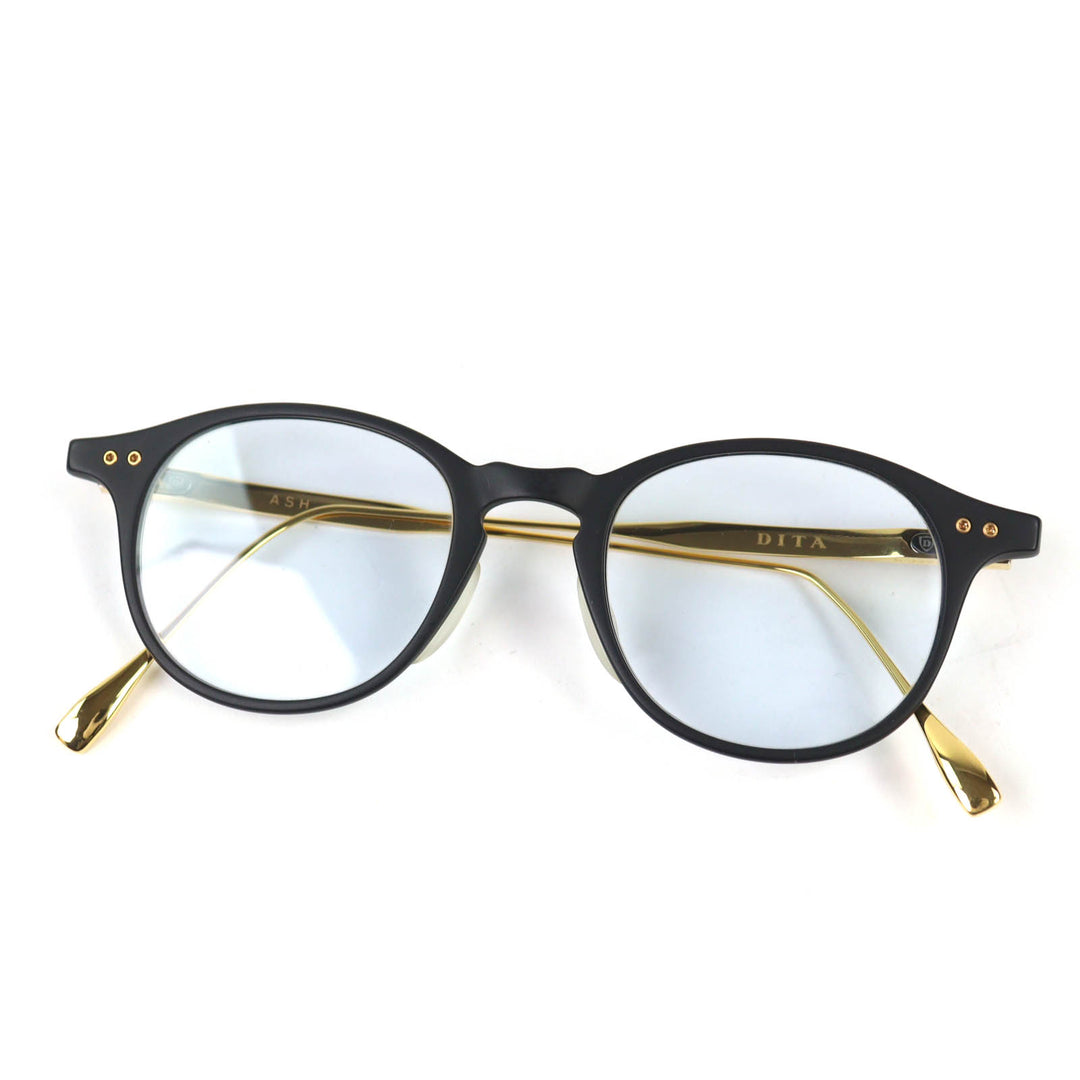 Great DITA sunglasses ASH Ash Boston Shape black ー mens DRX-2073