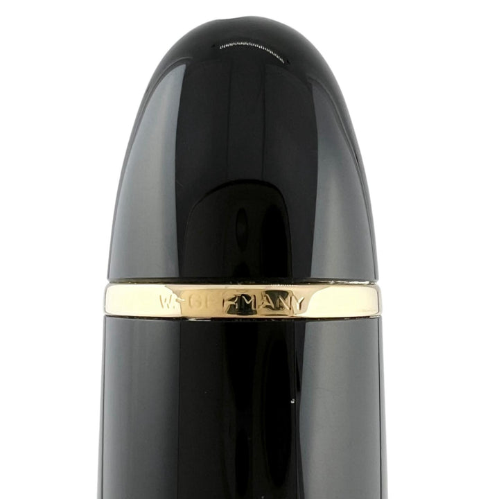 Great MONTBLANC fountain pen Meisterstück 149 white star Black gold 14K mens