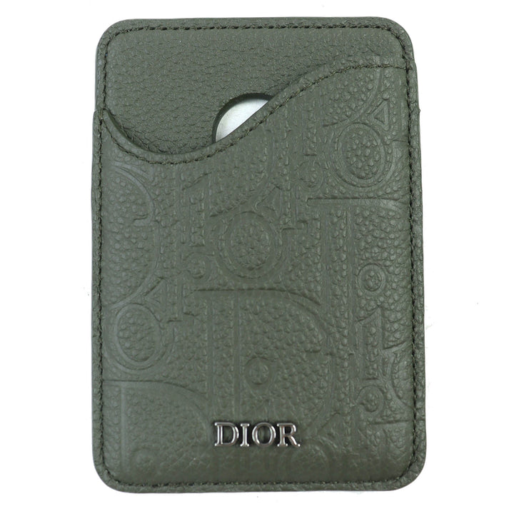 Excellent DIOR Card Case SADDLE saddle Gravity Leather Card Holder 2ADCH168FLG
