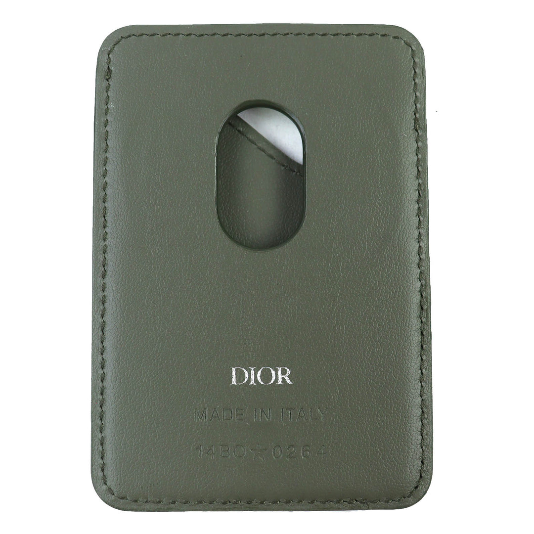 Excellent DIOR Card Case SADDLE saddle Gravity Leather Card Holder 2ADCH168FLG