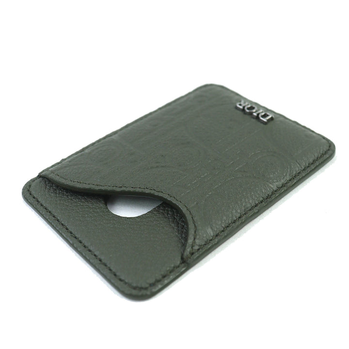 Excellent DIOR Card Case SADDLE saddle Gravity Leather Card Holder 2ADCH168FLG