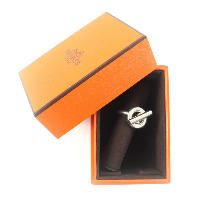 Excellent HERMES Ring Croisette ring Silver AG925 Women