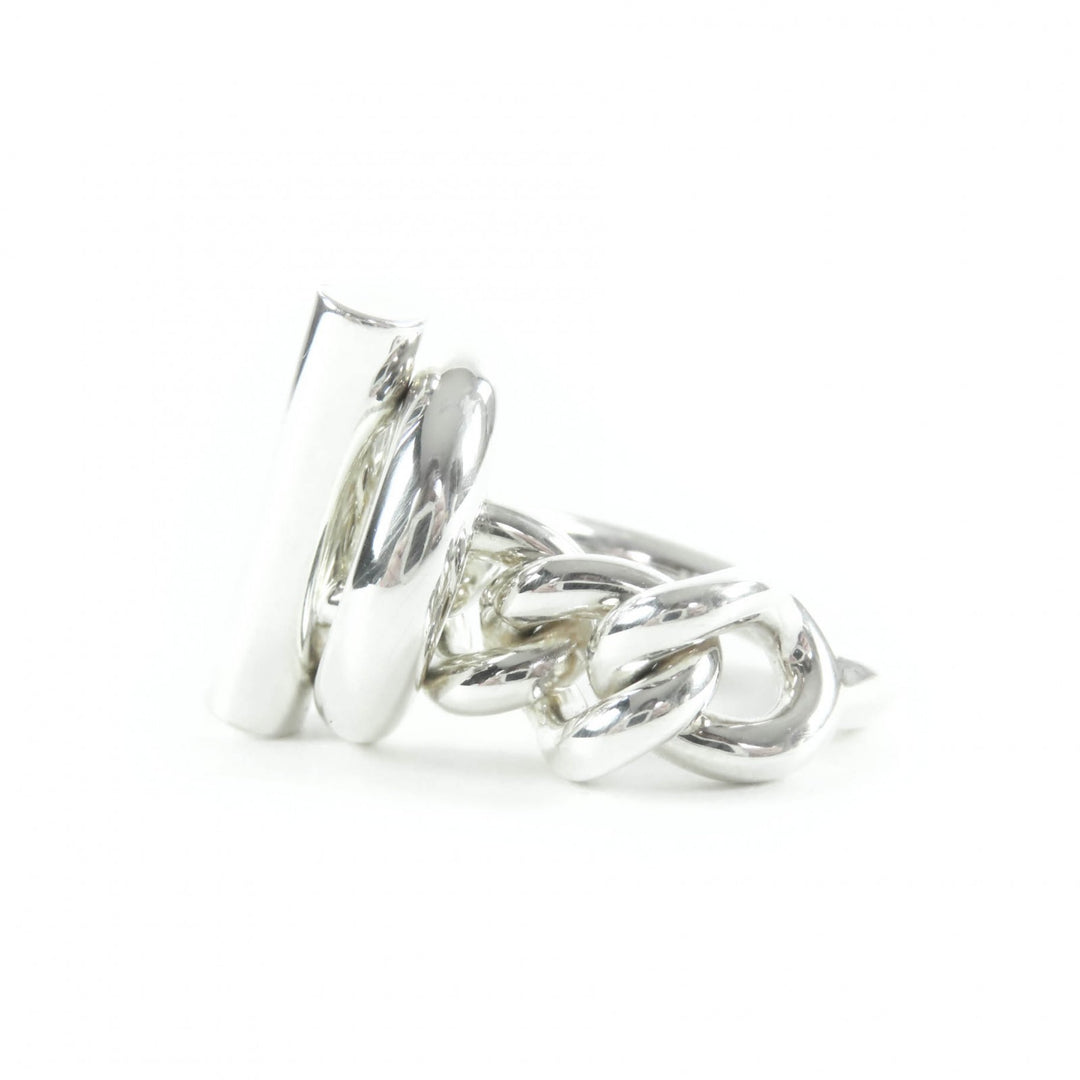 Excellent HERMES Ring Croisette ring Silver AG925 Women