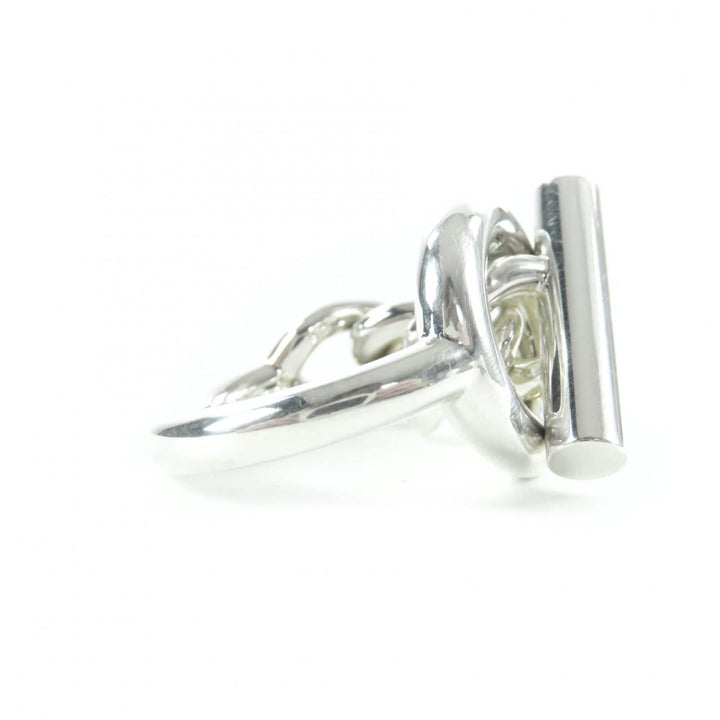 Excellent HERMES Ring Croisette ring Silver AG925 Women