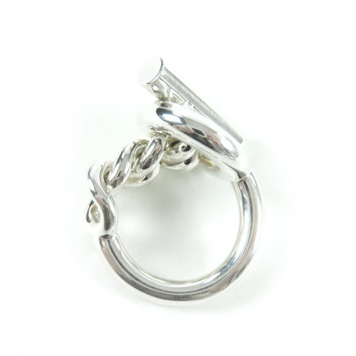 Excellent HERMES Ring Croisette ring Silver AG925 Women