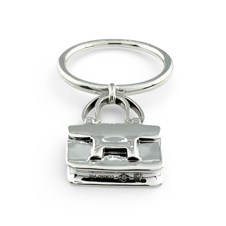 Excellent HERMES Ring Amulet Constance Silver AG925 Women 54