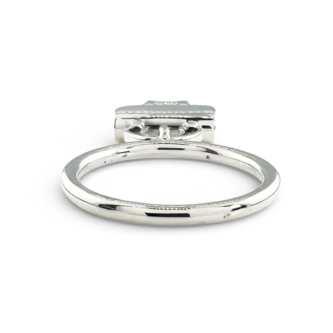 Excellent HERMES Ring Amulet Constance Silver AG925 Women 54