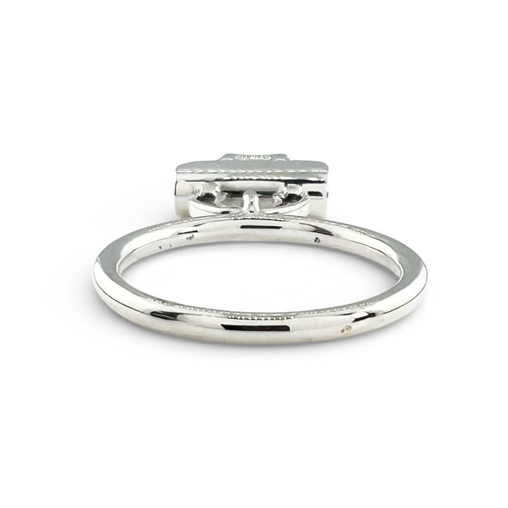 Excellent HERMES Ring Amulet Constance Silver AG925 Women 54