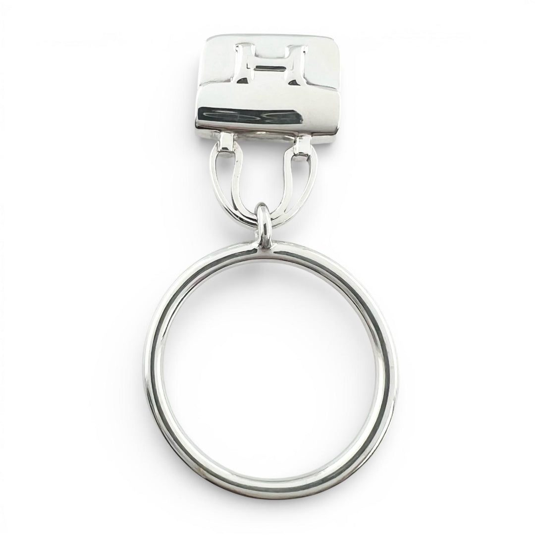 Excellent HERMES Ring Amulet Constance Silver AG925 Women 54