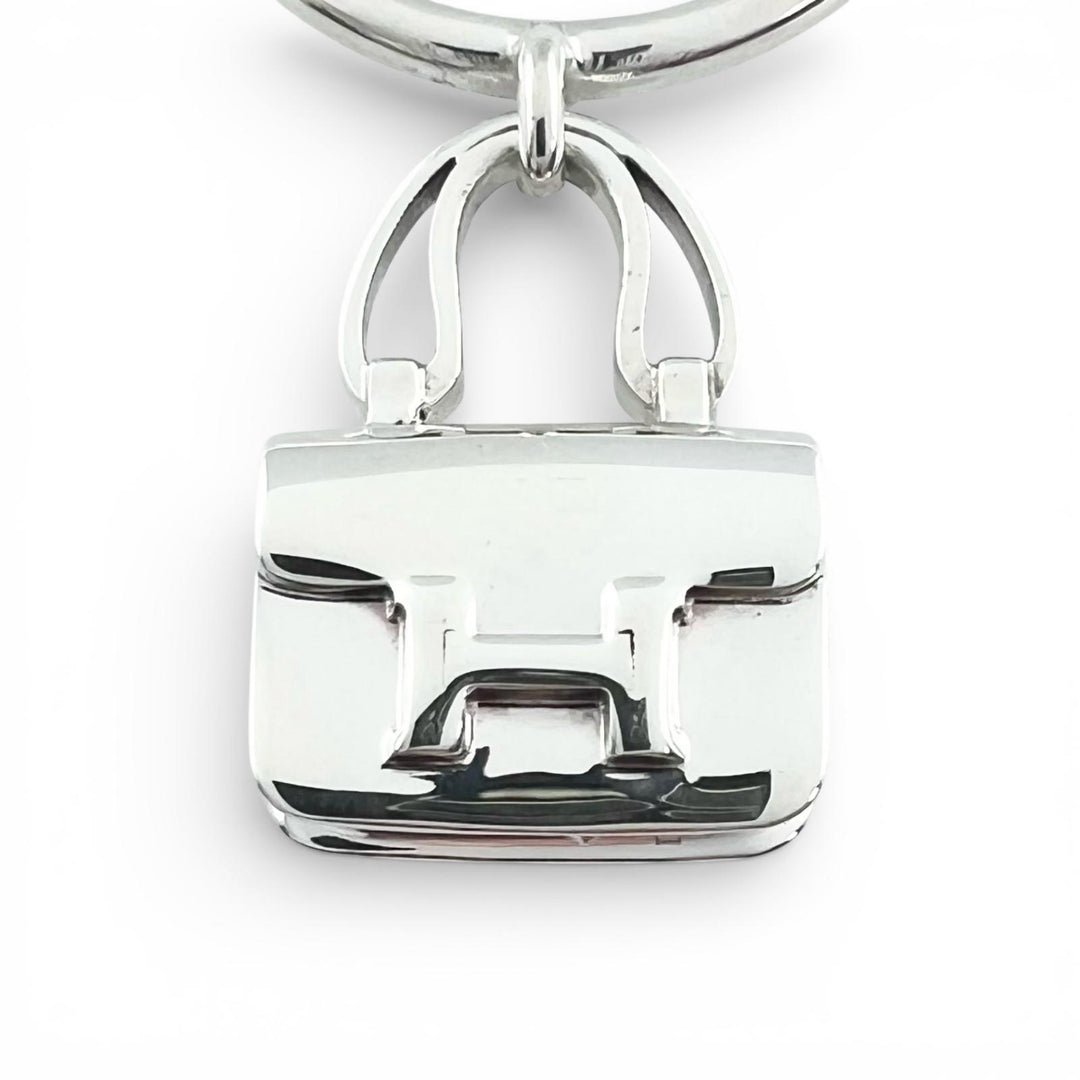 Excellent HERMES Ring Amulet Constance Silver AG925 Women 54