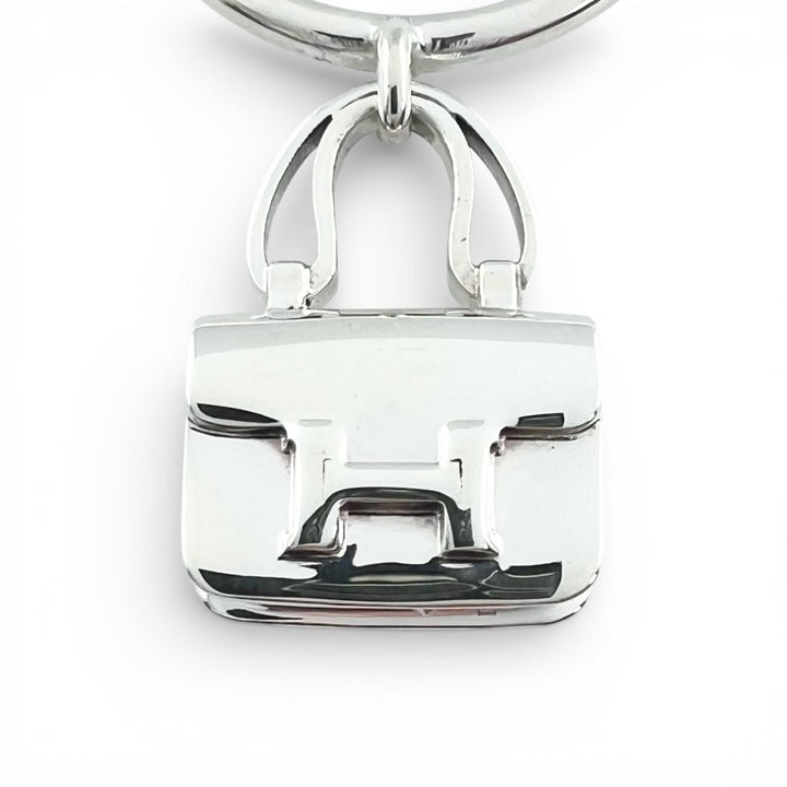 Excellent HERMES Ring Amulet Constance Silver AG925 Women 54
