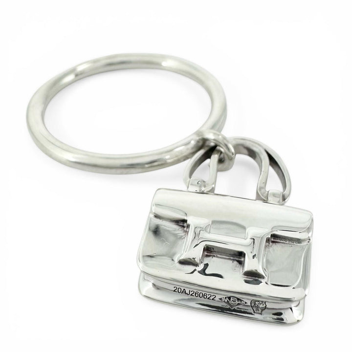 Excellent HERMES Ring Amulet Constance Silver AG925 Women 54