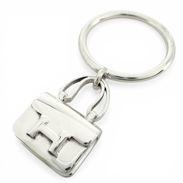 Excellent HERMES Ring Amulet Constance Silver AG925 Women 54