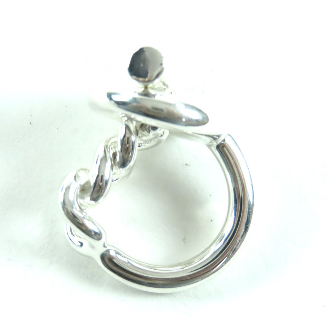 HERMES リング クロワゼットリング アクセサリー シルバー AG925