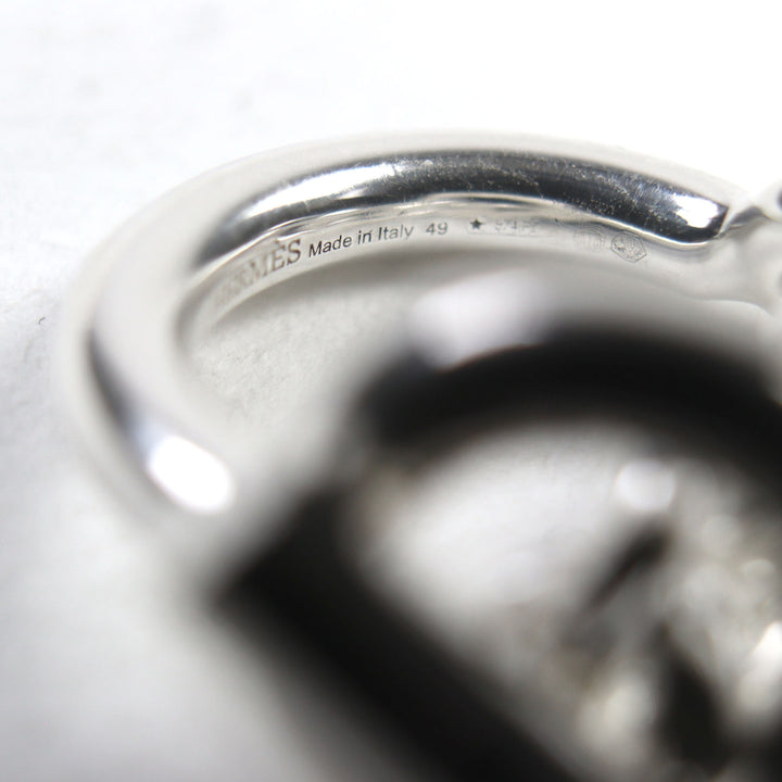 HERMES リング クロワゼットリング アクセサリー シルバー AG925