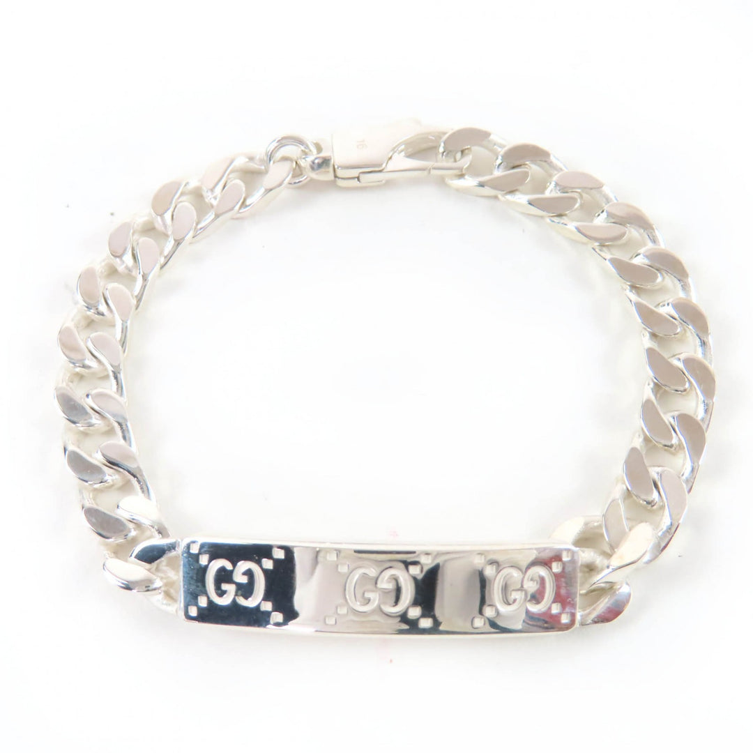 Great GUCCI bracelet Signature GG Silver AG925 Women 16