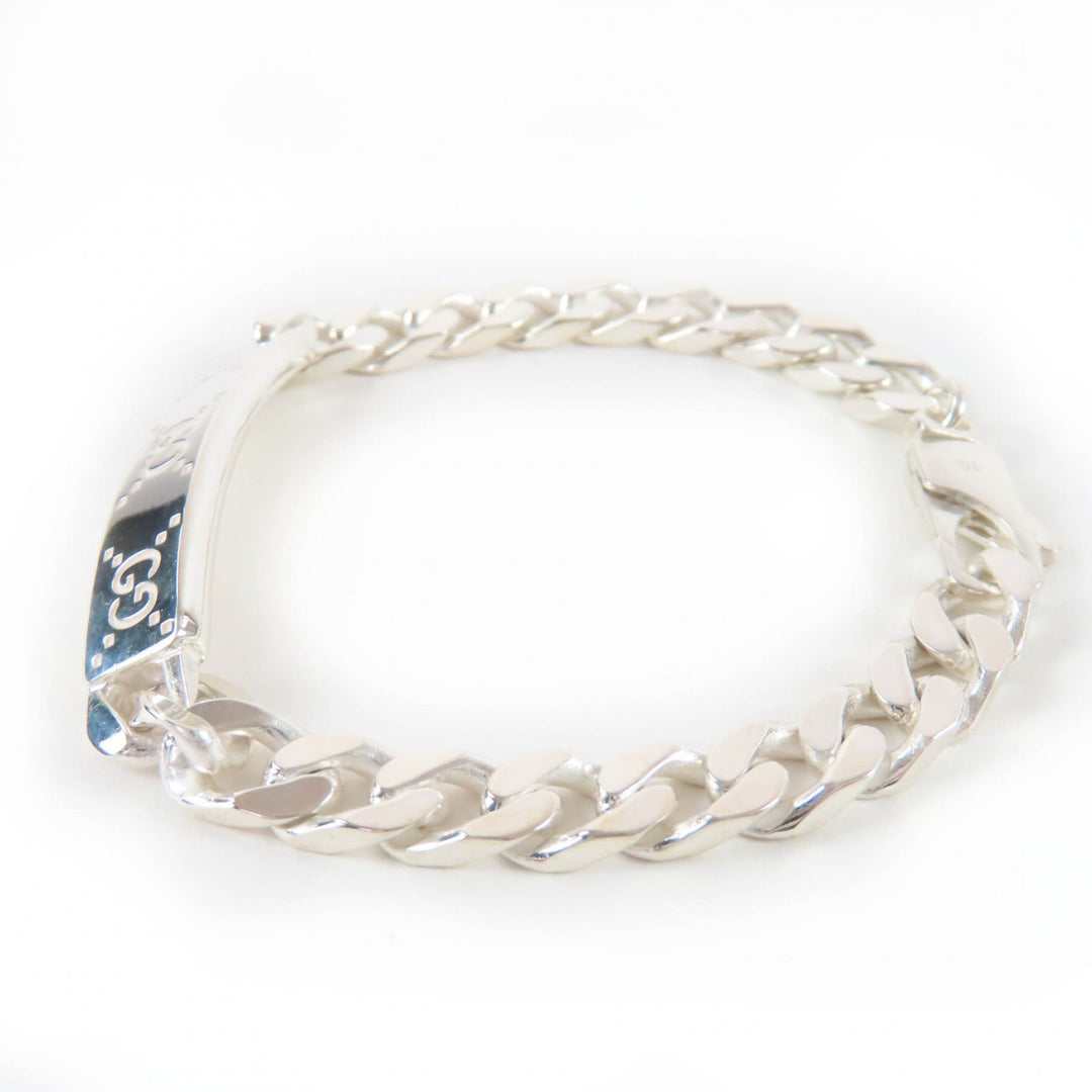 Great GUCCI bracelet Signature GG Silver AG925 Women 16