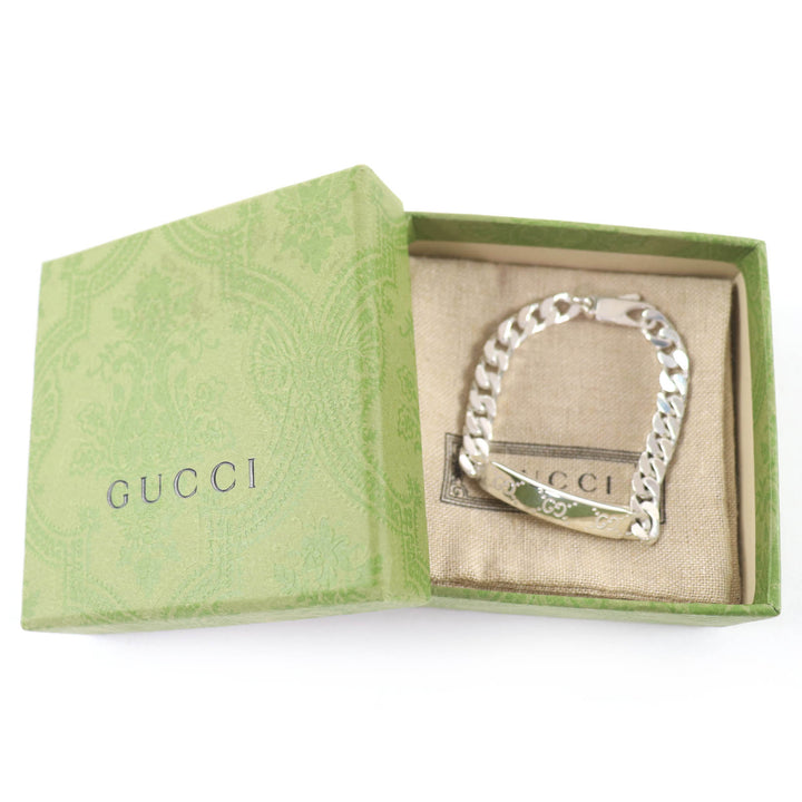 Great GUCCI bracelet Signature GG Silver AG925 Women 16