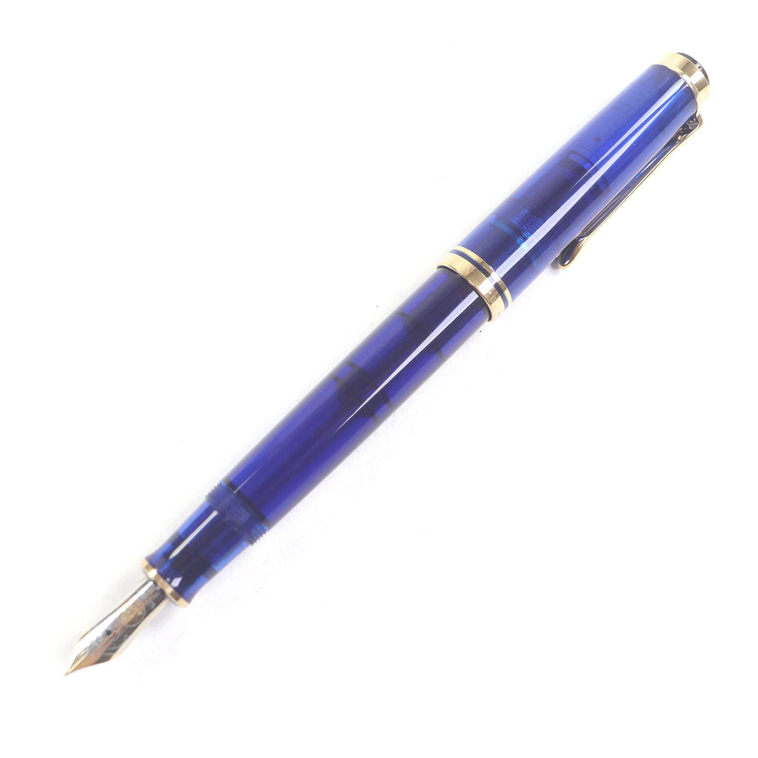 Excellent PERIKAN fountain pen Special liquidation item, cap type Marine Blue
