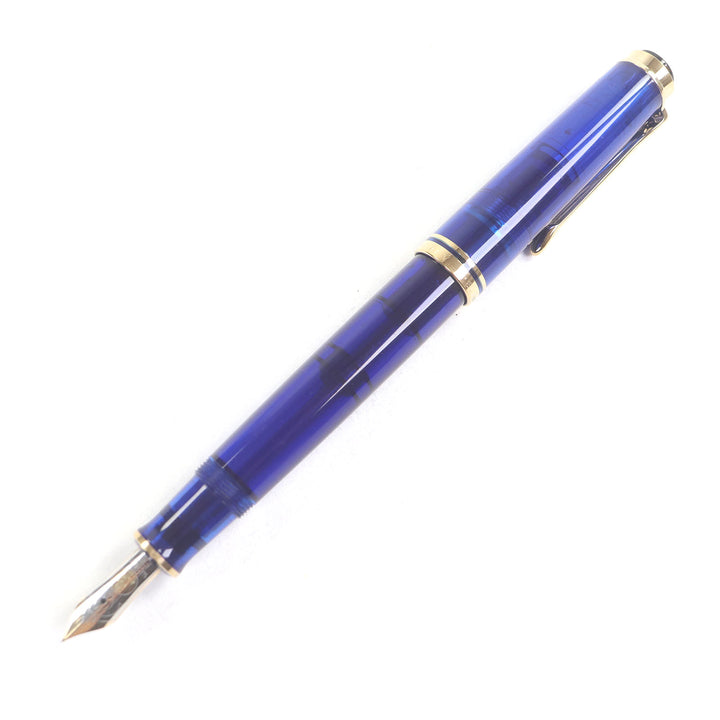 Excellent PERIKAN fountain pen Special liquidation item, cap type Marine Blue