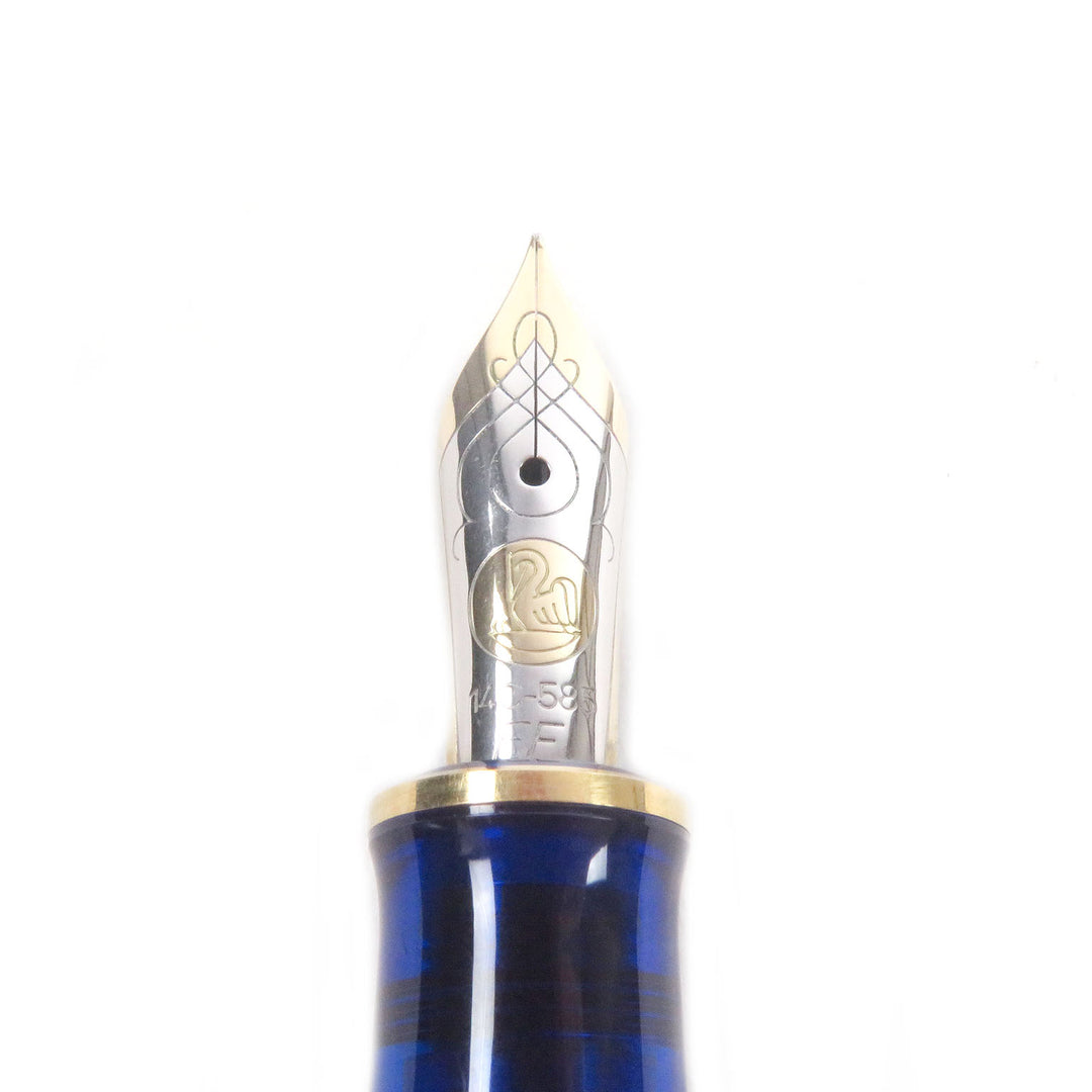 Excellent PERIKAN fountain pen Special liquidation item, cap type Marine Blue