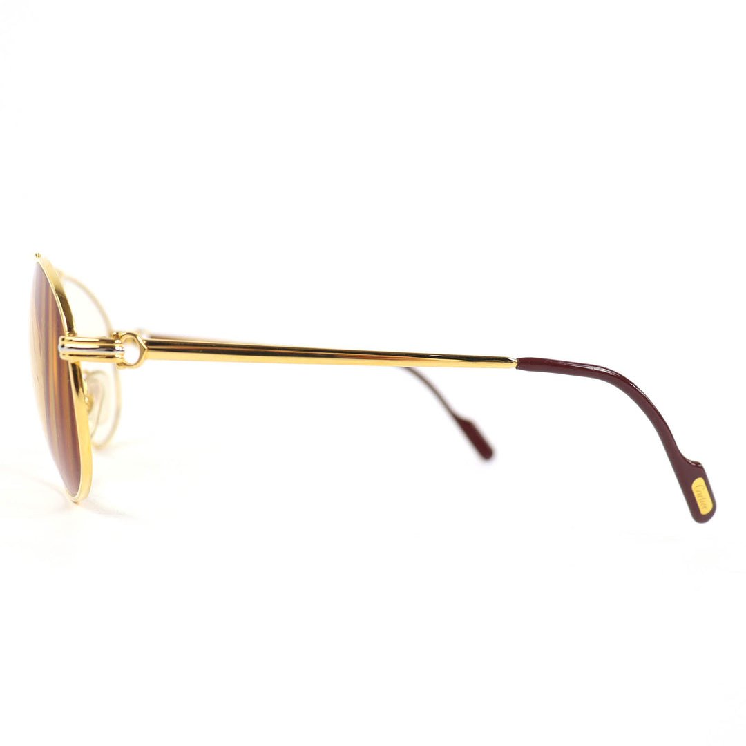 Great Cartier Glasses Trinity Two Bridges gold mens