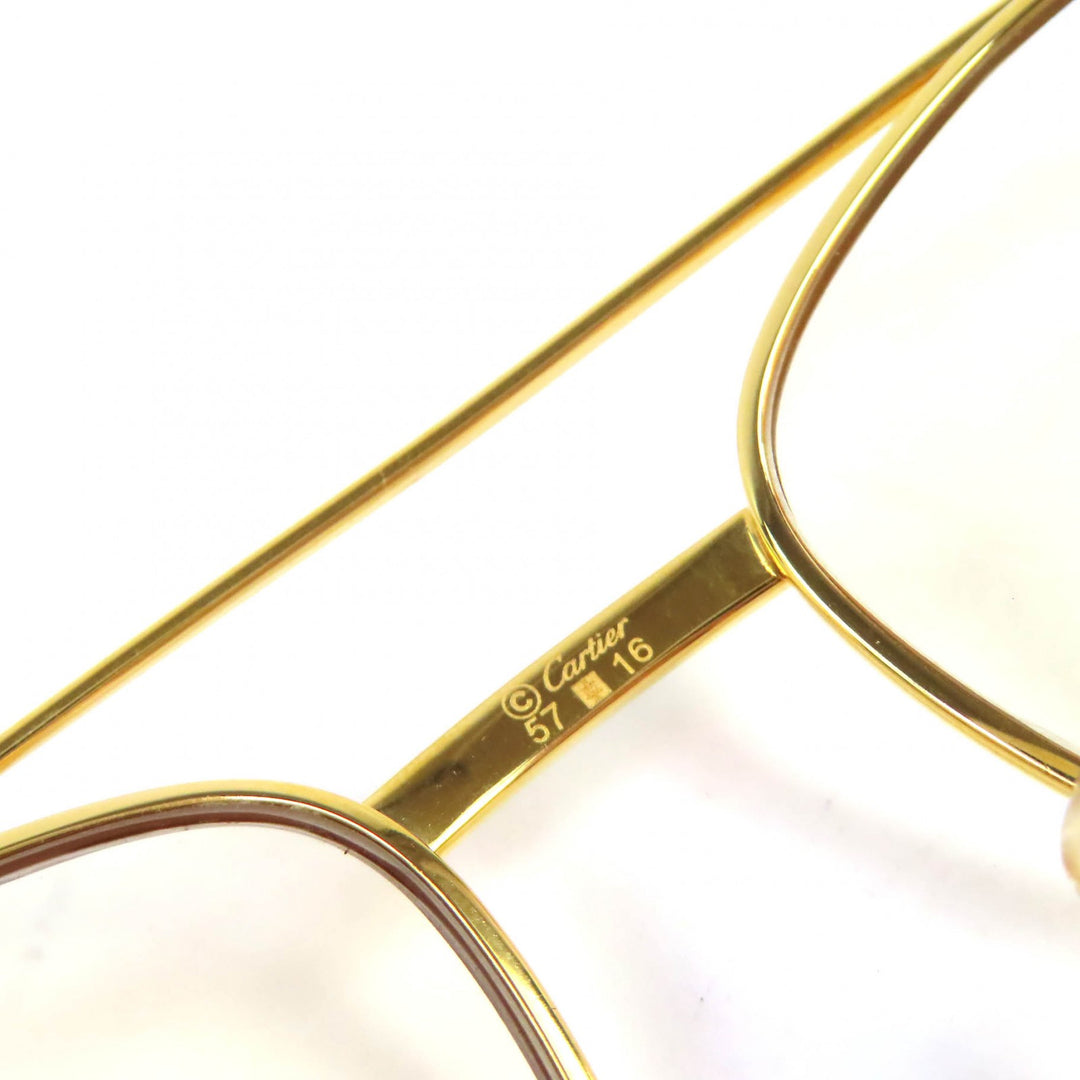 Great Cartier Glasses Trinity Two Bridges gold mens