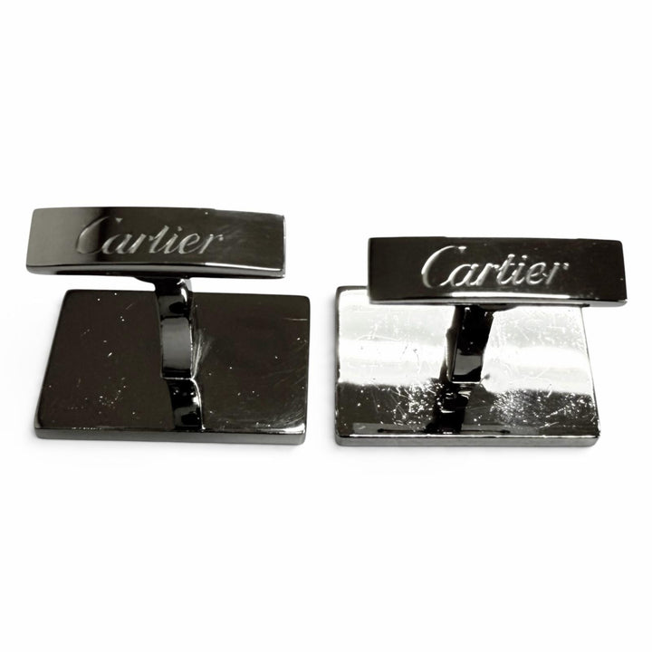Very Good Cartier Cufflinks cufflinks Letter motif Silver AG925 mens