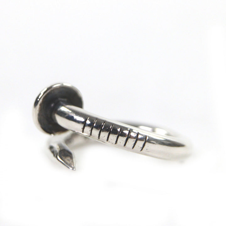 Great CHROME HEARTS Ring NAIL FLAT CH Plus Silver 925 mens
