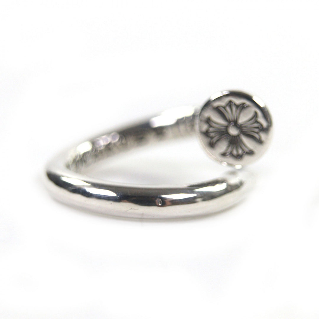 Great CHROME HEARTS Ring NAIL FLAT CH Plus Silver 925 mens