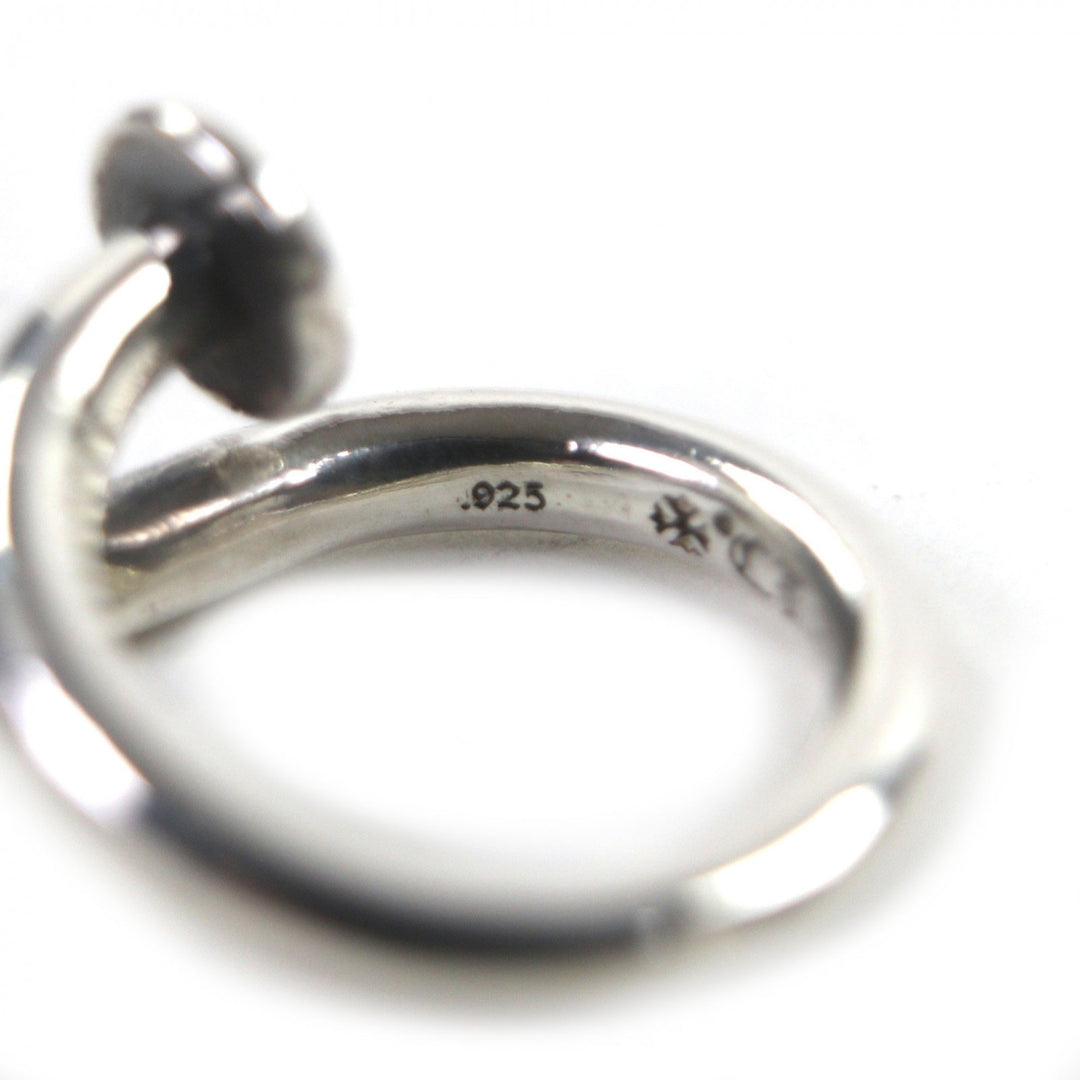 Great CHROME HEARTS Ring NAIL FLAT CH Plus Silver 925 mens