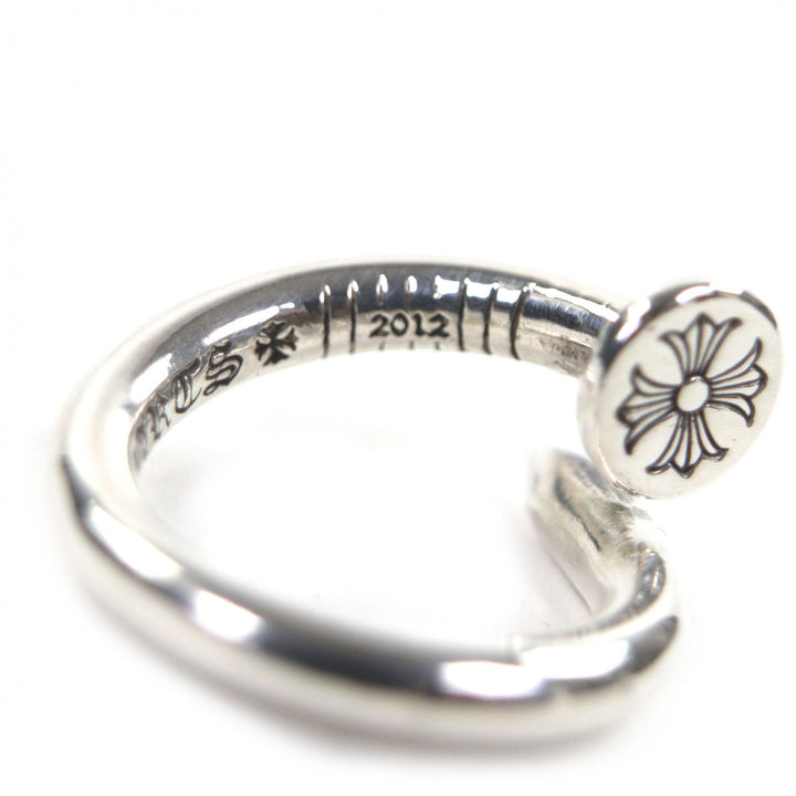 Great CHROME HEARTS Ring NAIL FLAT CH Plus Silver 925 mens