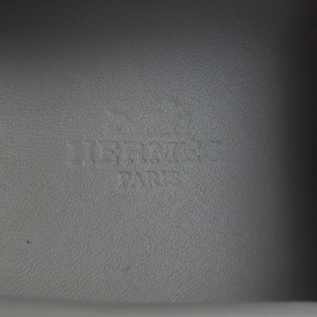 Excellent HERMES Slip-on Kiddy H design suede leather gray Suede leather Women